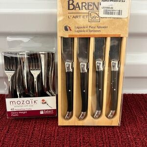 Barenthal Laguiole Spreader Knife Set & Mozaïk Appetizer Forks – New